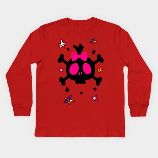 Cute skull Kids Long Sleeve T-Shirt